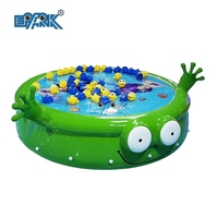 Machine électrique de jeu de divertissement de machine de pêche des enfants dans la conception de grenouille garantie de 1 an