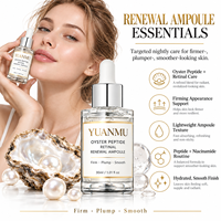 Ampoule de renouvellement cutané au peptide d'huître et au rétinol pour une peau visiblement lisse et éclatante, sérum hydratant pour le visage, raffermissant, repulpant et anti-âge