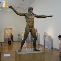 Sculpture de Zeus en bronze grandeur nature de haute qualité RELONG, style antique, à vendre