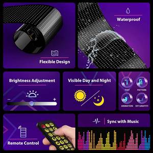 لولي متحرك بالتمرير من الزجاج الأمامي أضواء عيون الشيطان لسيارات الشاحنات - Product Image 4