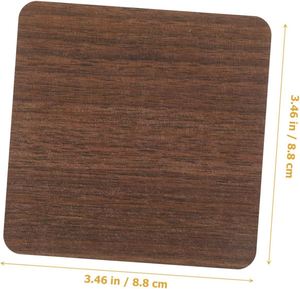 Set de table en noyer noir vierge de bonne qualité, écologique, minimaliste, emballage carton, vente en gros - Product Image 2