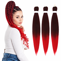 Vente en gros de tresses jumbo pré-étirées de 26 pouces, extensions de cheveux synthétiques volumineuses pour tressage, directement de l'usine
