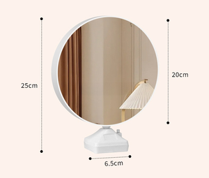 Personalized DIY Photo Frame Circular Makeup <b>Mirror</b> LED Light Sublimation Blank ABS Customizable Birthday Picture Display - Product Image 5