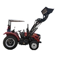 Gebrauchter Landwirtschaftlicher Radtraktor 70PS 4WD |   Mit Lader-Bagger-Schaufel, Pumpe & Getriebe |   Fabrikpreis