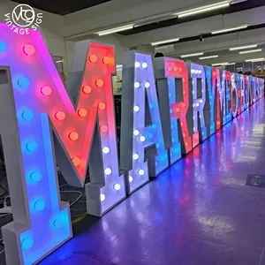 Enorme Led Reverse Pan Giant Wedding Light Marquee Letters Machine per realizzare un segno Frontlit di alta qualità con lettera di canale