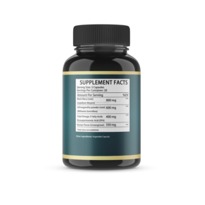 Atacado 4-em-1 Black Maca Root Ashwagandha <span class=keywords><strong>Fenugreek</strong></span> Panax Ginseng Cápsulas Suplemento dietético para homens Mulheres - Product Image 3