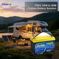 Batterie Lithium LiFePO4 à décharge profonde 25,6V 200Ah 5KW Grade A avec BMS Bluetooth et connecteur Anderson, 6000+ cycles, CE RoHS IP67, OEM ODM