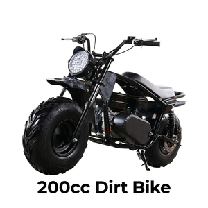 Minimoto de Cross de 200cc para Adultos, Motocicleta Todoterreno de Gasolina con Neumáticos Anchos, Motor de 4 Tiempos, Alto Torque, Velocidad Máxima <40km/h - Product Image 4
