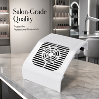 Collecteur de poussière pour ongles haute puissance 80W, quatre ventilateurs intégrés, forte aspiration, large repose-poignet, logo personnalisé pour importateur