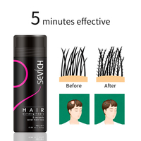 Private Label 25g traitement de perte de cheveux à la kératine poudre de fibre de construction de cheveux fibre épaississante
