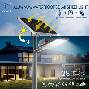 ไฟถนนโซลาร์เซลล์แบบแยกส่วน 10W15W20W25W IP65 ไฟ LED กลางแจ้ง กันน้ำ แบตเตอรี่ 3.2V 6000K หลอดไฟ LED SL-JD-X แบบแยกส่วน - Product Image 1