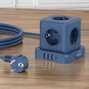 ปลั๊กไฟแบบแบนทันสมัย 5 ช่องเสียบ พร้อมพอร์ต USB 3 ช่อง และพอร์ต Type C 1 ช่อง รองรับกระแสไฟ 16A ปลั๊กพ่วงอัจฉริยะ 1 ระดับ แบบทาวเวอร์ ได้รับมาตรฐาน KC CE Rohs - Product Image 4