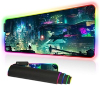 Rgb Alas Mouse Besar Gamer Led Komputer Keyboard Mat