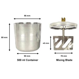 Mezcladora de Laboratorio, Mezcladora de Vacío para Lodos Pequeños con Dos Recipientes (150 y 500 ml) para la Fabricación de Electrodos de Baterías de Litio - Product Image 3