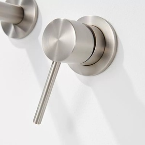 <span class=keywords><strong>Mitigeur</strong></span> de lavabo <span class=keywords><strong>mural</strong></span> encastré moderne à poignée unique en SUS304, nouveau style, avec cartouche céramique pour salle de bain - Product Image 4