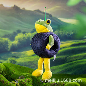 Juguete de peluche de <span class=keywords><strong>tiburón</strong></span> Cross-Border AI Shan Hai Jing Tralalelo Tralala Tung Tung Sahur con palo de madera y relleno de algodón PP - Product Image 3