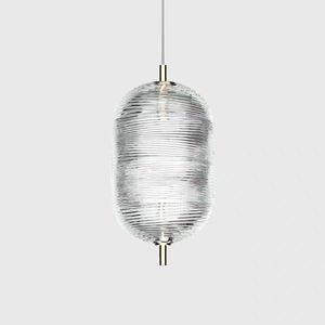 โคมไฟเพดานแบบแขวนสไตล์นอร์ดิกโมเดิร์นมินิมอล  ปรับแต่งได้  วัสดุแก้ว  เหมาะสำหรับห้องรับประทานอาหาร  ข้างเตียง  ห้องทำงาน  ห้องนั่งเล่น - Product Image 1