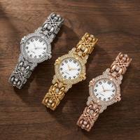 Montre élégante vintage pour femme à strass, personnalisable avec logo, marque privée