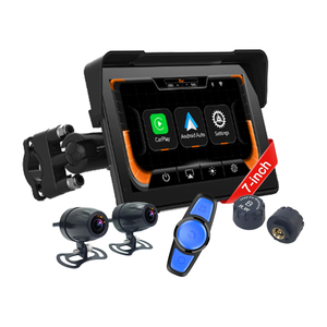 Không thấm nước 7inch IPS màn hình cảm ứng hiển thị kỹ thuật số Bảng điều khiển cho xe máy phụ kiện Dashcam không dây Carplay <span class=keywords><strong>Android</strong></span> Auto GPS - Product Image 1