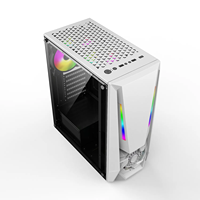 Caja RGB Gaming Pc Soporte de Torre completa Refrigeración por agua ATX Gabinete de computadora de escritorio