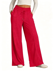 <span class=keywords><strong>Pantalon</strong></span> de sport évasé taille haute pour <span class=keywords><strong>femme</strong></span>, coupe droite, version large, de qualité supérieure - Product Image 3