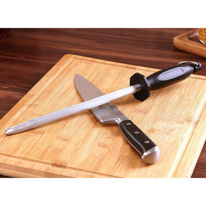 แท่งเหล็กกล้าไร้สนิมสำหรับลับมีด พร้อมด้ามจับสีดำ สำหรับใช้ในครัว เครื่องมือลับคมแบบใช้มือ ND R2 - Product Image 4