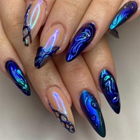 Senboma Faux ongles d'apparence naturelle, super ajustés, longs ongles artificiels