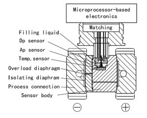 ダブルフランジ圧力センサー付き差動レベル圧力トランスミッター高温 - Product Image 6