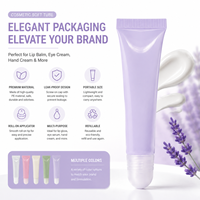 Tubes de gloss à lèvres en plastique rose 15 ml, flacons compressibles vides avec bouchon à vis pour emballage cosmétique