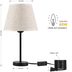 Đơn giản khách sạn bàn đèn Đương Đại hiện đại bảng đèn ánh sáng ban đêm trang trí nội thất cạnh giường ngủ đọc sách ánh sáng bán buôn vải bóng râm LED - Product Image 4