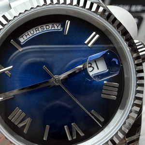 Montre mécanique de luxe pour homme, personnalisée, avec fonction jour et calendrier, étanche - Product Image 1