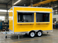 Remorque de cuisine mobile SANSHELL FS400 en acier inoxydable à 4 roues et double essieu, résistante à la rouille et à l'eau, pour barbecue et restauration rapide