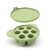 Set de Alimentador de Frutas para Bebés, Chupete y Mordedor Koala, 100% Silicona, Libre de BPA, Anti-caída, Tetina de Silicona, Bandeja para Cubitos de Hielo