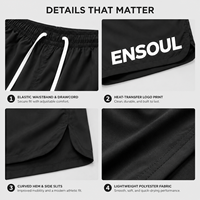 Fabricant de shorts à marque privée, shorts personnalisés en gros pour hommes, shorts à séchage rapide avec logo imprimé, shorts légers et sportifs avec cordon de serrage, shorts décontractés d'été