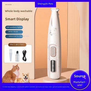 Cortapelos Eléctrico Recargable Impermeable para Mascotas con Luz, para Afeitar Alrededor de Ojos y Cola de Perros y Gatos, Ideal para Regalo de Fiesta - Product Image 2