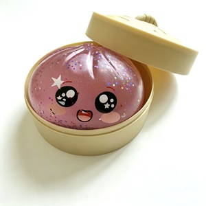 Juguete antiestrés de goma con diseño de dumpling relleno al vapor, con sonido, creativo, de simulación, con purpurina, para desestresar, regalo. - Product Image 4