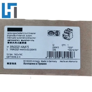โมดูลเบรกเกอร์ป้องกันมอเตอร์แบบใหม่ รุ่น 3RV2021-4AA15 ตัวควบคุมการโปรแกรม PLC 3RV20214AA15 มีสินค้าในสต็อก - Product Image 1