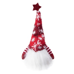 Figurine de noël en peluche 21 cm, décoration de table d'intérieur, avec éclairage LED, figurine <span class=keywords><strong>elfe</strong></span> <span class=keywords><strong>scandinave</strong></span>, fourre-tout - Product Image 5