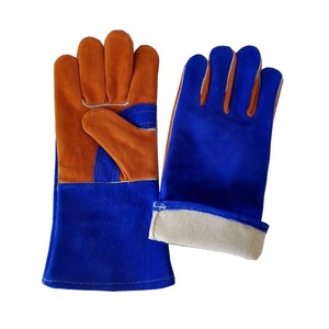 Fait sur commande De Soudure Gants En Cuir De Vache Gants de Travail <span class=keywords><strong>D</strong></span>'<span class=keywords><strong>hiver</strong></span> - Product Image 5