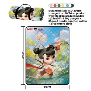 Tapis de pique-nique de camping imperméable extra large avec film d'aluminium épais, technologie ultrasonique, tapis de plage extérieur pliable et étanche à l'humidité - Product Image 6