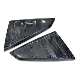 2024 Carbon Fiber <b>Window</b> Louvers High Material Real Carbon Side <b>Window</b> <b>Cover</b> Quarter Side <b>Window</b> Stylish Rear Ducktail - Product Image 1