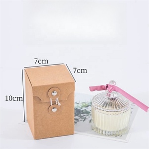 Vente en gros bon marché de boîtes en papier kraft écologique personnalisées emballage de parfum à bougie simple pour les entreprises éco-sensibles simples - Product Image 3