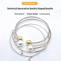 Boucle Métallique Personnalisée pour Robe de Soirée, Anneau de Suspension pour Col, Boucle Réglable de Créateur, Accessoires Vestimentaires, Fabrication en Usine