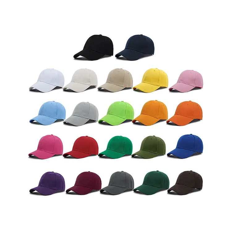 Fabbrica all'ingrosso Custom Design Logo 3d ricamo cappello da Baseball Blank Gorras Plain Sport berretto da Baseball