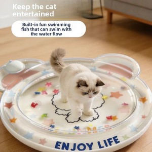 Summer Inflatable PVC Water-Filled Thickened Chew Resistant Large Dog &amp; <strong>Cat</strong> Ice Pad Portable Reusable Cooling <strong>Bed</strong> Mat - Product Image 2