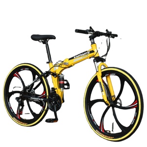 Vélos de montagne pliants 24-26 pouces, 21 vitesses, freins à disque, haute qualité, prix bas, fabriqués en Chine, offres directes d'usine - Product Image 1