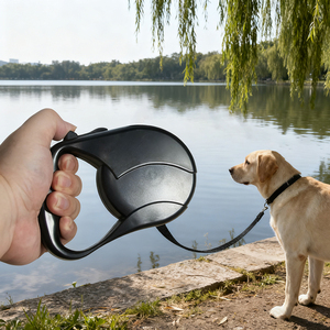 Toptan özel evcil hayvan tasması dayanıklı otomatik geri çekilebilir dolaşmayan günlük köpek yürüyüş için kilitleme - Product Image 1