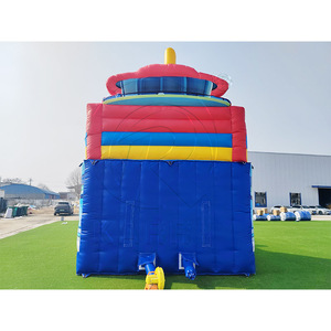 Château Gonflable Combo de Dessins Animés avec Toboggan Humide/Sec pour Parc d'Attractions - Product Image 4