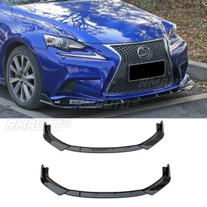 For Lexus IS 2015-2016 Car Front Bumper <b>Lip</b> <b>Splitter</b> Diffuser Body Kit Gloss Black Bumper Protector Modification Part - Product Image 3