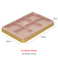 Plateau à bijoux en microfibre rose, vente en gros, directement de l'usine SKQ, pour présentation de bijoux, en stock, expédition rapide